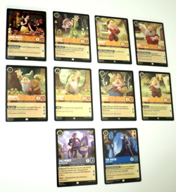 Disney Lorcana Theme Lot - Snow White And The Seven Dwarves Lot of 10 Cards - Image 3