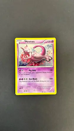 Pokemon TCG Mewtwo XY101 Black Star Promo Card English - Image 1