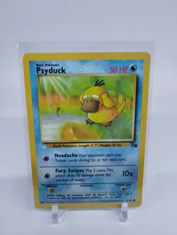 Pokemon Psyduck Card 53/62 Fossil Regular - Image 1