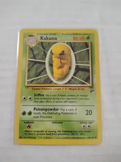 Kakuna 47/130 - VINTAGE WOTC Pokemon Card - BASE SET 2 - - Image 1