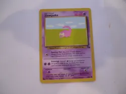 Slowpoke 55/62 First Edition Fossil Common Pokemon Card T - Image 1