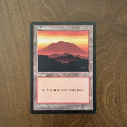 Mountain (Red) Mirage 1996 Magic the Gathering Card NM - Image 1