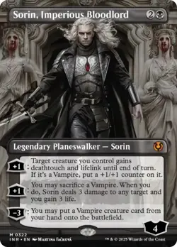 Sorin, Imperious Bloodlord (Borderless) [Innistrad Remastered] Foil Near Mint - Image 1