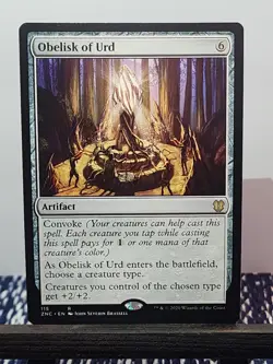 Obelisk of Urd Commander: Zendikar Rising Regular Artifact Rare MTG NM 115 - Image 1