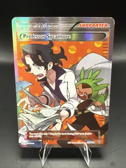 Pokemon TCG Professor Sycamore Steam Siege Full Art Ultra Rare Card 114/114 - Image 1