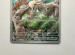 Pokemon TCG Meowth 106/094 Phantasmal Flames Illustration Rare - Image 3