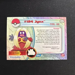 Jynx 124 Topps Chrome Pokemon Holo LP - Image 2