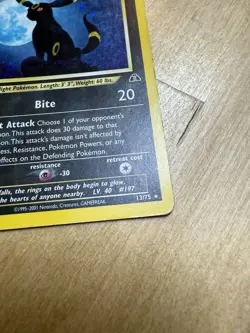 Umbreon 13/75 Neo Discovery Holo Pokemon - Image 2