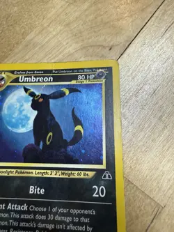 Umbreon 13/75 Neo Discovery Holo Pokemon - Image 5