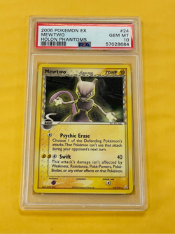 2006 Pokemon EX Holon Phantoms Mewtwo Rare #24/110 PSA 10 - Image 1