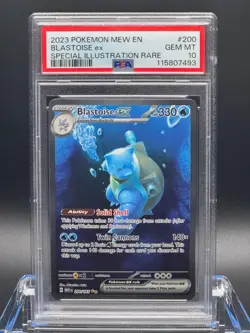 PSA 10 GEM MT 💎 - Blastoise ex 200/165 Scarlet & Violet 151 SIR - 2023 Pokemon - Image 1