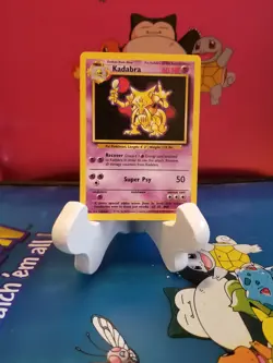 Pokemon TCG Kadabra Base Set 32/102 Regular Unlimited Uncommon Near Mint - Image 1