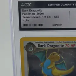 Pokemon Dark Dragonite Team Rocket 1st Edition Holo CGC 9 5/82 - Image 2