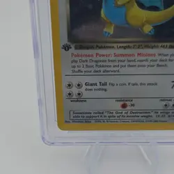 Pokemon Dark Dragonite Team Rocket 1st Edition Holo CGC 9 5/82 - Image 3