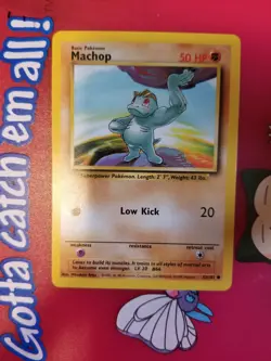 Pokemon TCG Machop Base Set 52/102 Regular Unlimited Common - Image 2