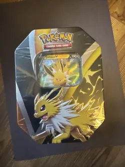 Pokemon TCG: Eevee Evolutions Tin - Jolteon V New Factory Sealed - Image 1