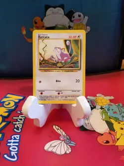 Pokemon TCG Rattata Base Set 61/102 Regular Unlimited Common - Image 1