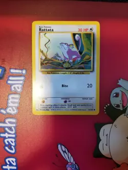 Pokemon TCG Rattata Base Set 61/102 Regular Unlimited Common - Image 2
