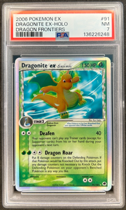 2006 Pokemon Dragonite EX Holo Foil Dragon Frontiers 91/101 PSA 7 Fresh Grade - Image 1