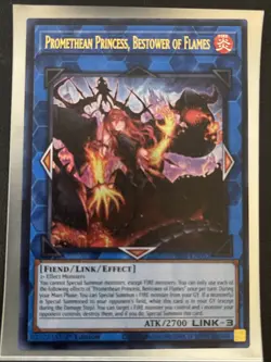 Yugioh Phantom Nightmare Promethean Princess Bestower of Flames UR 1st Ed - Image 1