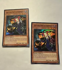 Yu-Gi-Oh! 2x Tour Guide From the Underworld CT09-EN013 Super Rare Limited MP/HP - Image 1