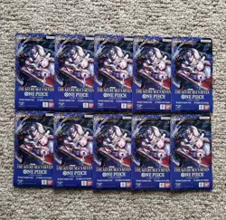One Piece TCG: The Azure Sea's Seven Sleeved Booster OP-14 English - Lot of 10 - Image 1