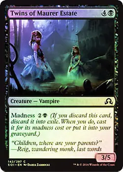 Twins of Maurer Estate FOIL Shadows over Innistrad NM Common CARD ABUGames - Image 1