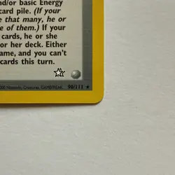 Time Capsule 90/111 Neo Genesis Non Holo Pokemon Card Near Mint WOTC - Image 4