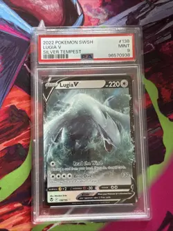 Pokemon Lugia v Ultra Rare TCG Silver Tempest Card 138/195 PSA 9 - Image 1