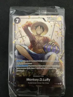 Monkey D. Luffy (Tin Pack Set Vol 2) P-075 One Piece Promotion Cards Foil SEALED - Image 1