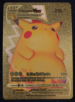 Pokemon - Pikachu VMAX - G-Max Volt Tackle - Gold Foil - Fan Art - Card #044/185 - Image 1