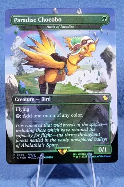 Paradise Chocobo Borderless FOIL MTG Final Fantasy Nm/M 🔮 - Image 1