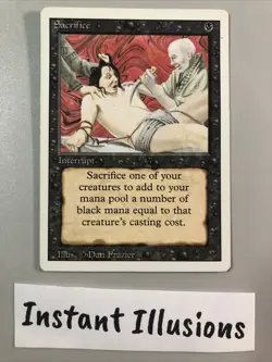 LP Sacrifice - Revised Edition Mtg Tcg - Image 1