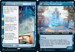 x1 Inventive Iteration // Living Breakthrough - Foil - Extended Art R MTG Kamiga - Image 1