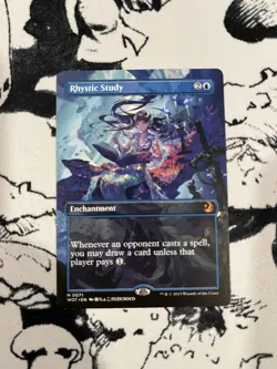 Rhystic Study (Anime Borderless) Wilds of Eldraine: Enchanting Tales Regular - Image 1