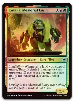 Tannuk, Memorial Ensign foil U Edge of Eternities 233 NM - Image 1