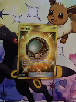 Pokemon TCG Net Ball SM Lost Thunder 234/214 Holo Secret Rare Trainer Item - Image 1