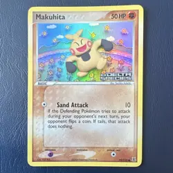 Pokemon Makuhita EX Delta Species Reverse Holo 75/113 2005 Common English - Image 1