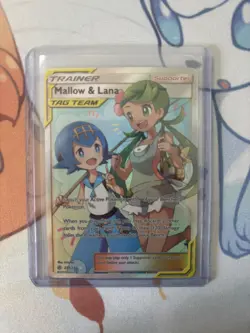 Mallow & Lana - 231/236 - Pokemon Cosmic Eclipse Sun & Moon Full Art Card LP - Image 1