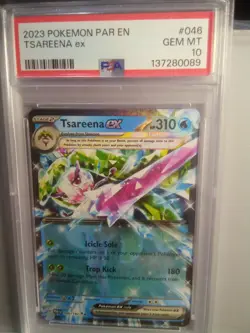 2023 Pokemon Par En Tsareena Ex #046/182 Psa 10 - Image 1