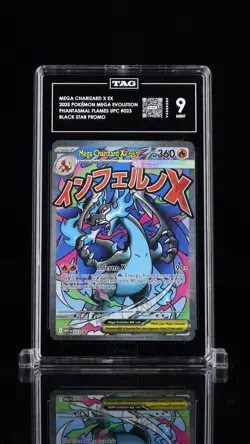 Pokemon TCG Phantasmal Flames Mega Charizard x EX UPC- Promo- TAG 9- Graded - Image 1