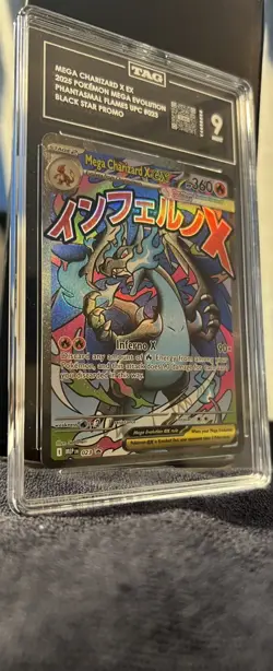 Pokemon TCG Phantasmal Flames Mega Charizard x EX UPC- Promo- TAG 9- Graded - Image 5
