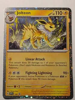 Jolteon (Cosmos Holo Black Star Promo) #169 Scarlet & Violet Promo NM - Image 1