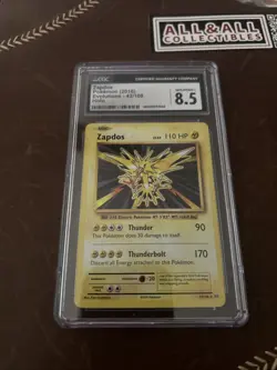 Pokemon TCG Zapdos Evolutions 42/108 Holo Rare HP/DMG - Image 1
