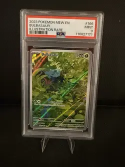 PSA 9 Bulbasaur Illustration Rare #166 2023 Pokemon 151 136401932 - Image 1