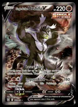 Pokemon Battle Styles #151/163 Single Strike Urshifu V (Alternate Art) Holo NM - Image 1