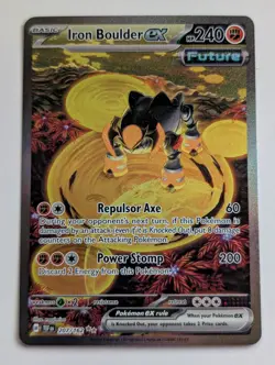 Iron Boulder ex 207/162 Temporal Forces Pokemon TCG Special Illustration Rare NM - Image 1