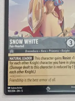Disney Lorcana Shimmering Skies Snow White Fair-Hearted Non Foil 183/204 - Image 4