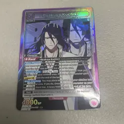 Union Arena Bleach Byakuya Kuchiki UE01BT/BLC-1-050 Super Rare SR - Image 1