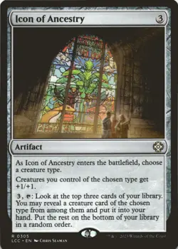 MTG Icon of Ancestry Normal NM Commander: The Lost Caverns of Ixalan Magic 305 - Image 1
